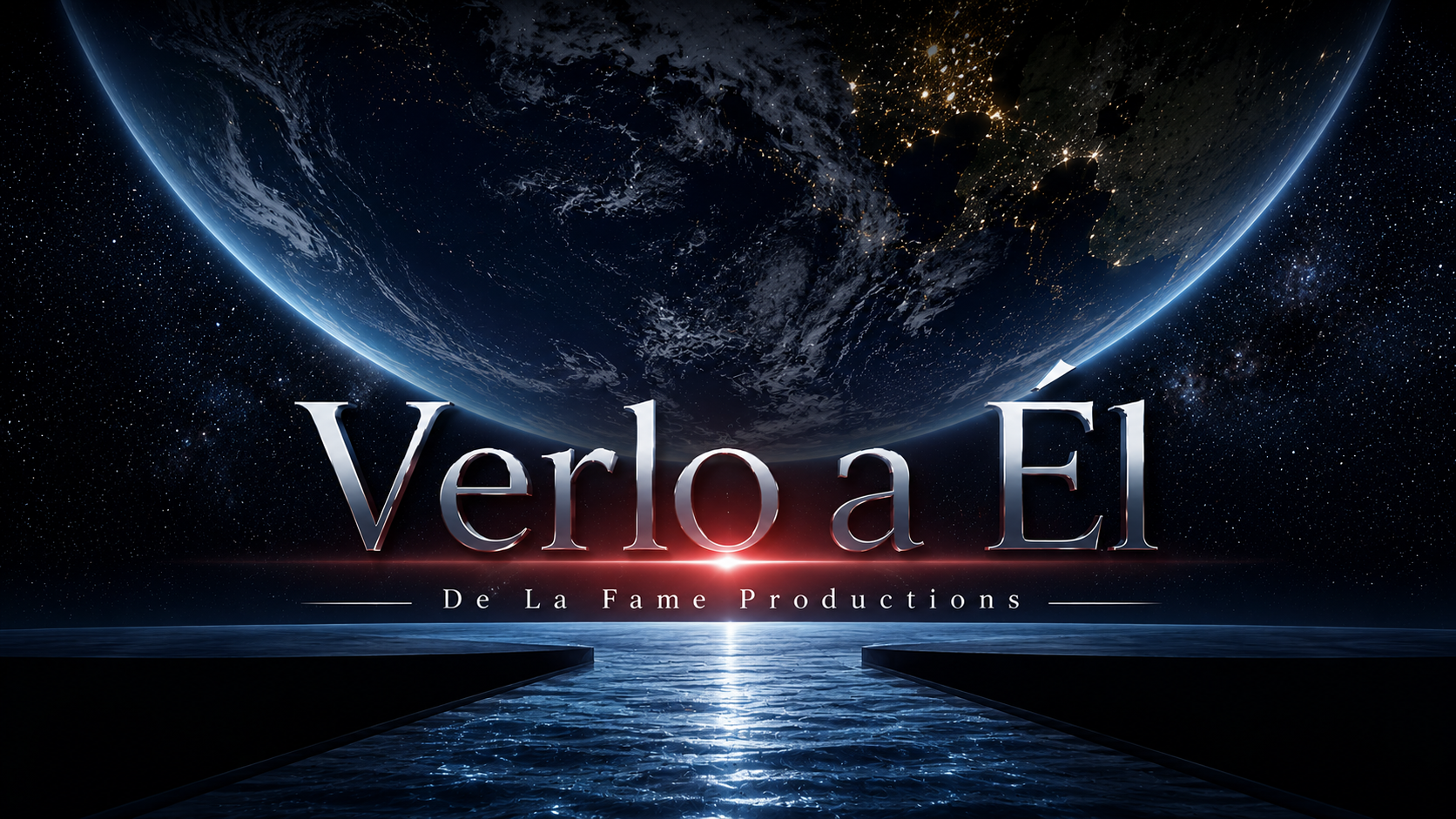 Space-themed background with 'Verlo a El' and 'De La Fame Productions' text.