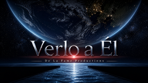 Space-themed background with 'Verlo a El' and 'De La Fame Productions' text.